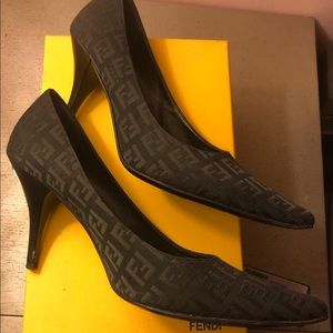 Fendi Monogrammed Pumps Size: 37